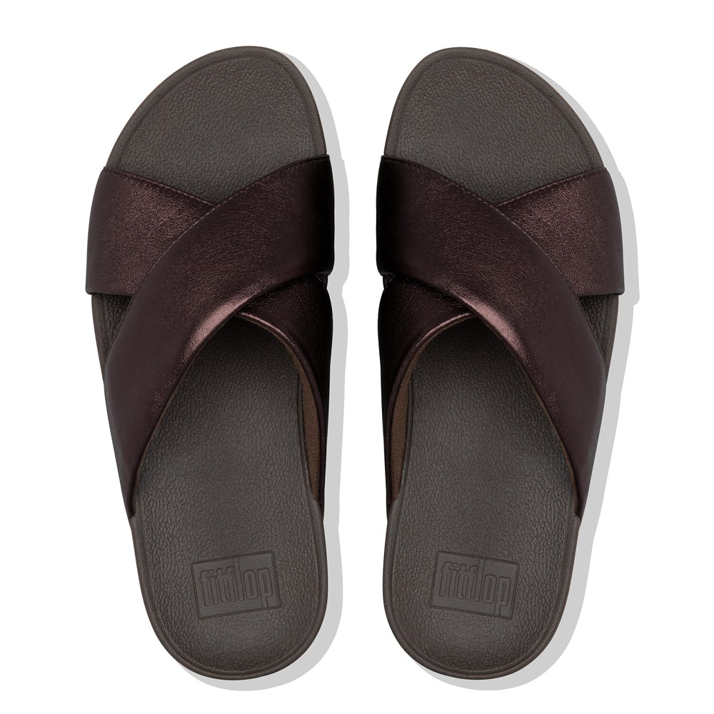 fitflop loopy leather slides